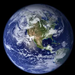 satalite view of earth